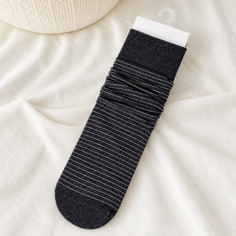 Plusock Cotton Ribbed Quarter Socks (4 Pairs) - Dark Grey - EU36-40(US3-7) - image 15