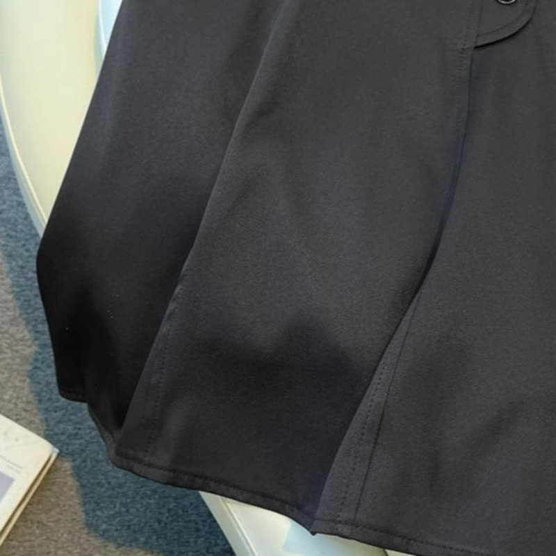 Plusock Plus Size Button Front Midi Skirt - image 1