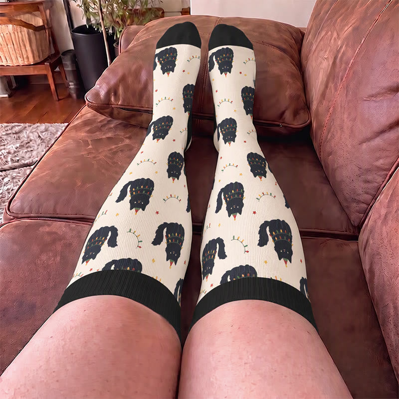 Plusock Plus Size Bat Cat Compression Socks - image 2