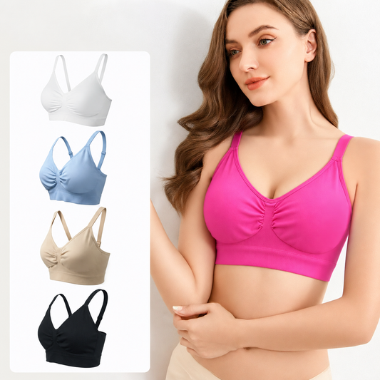 Plusock Ruched Seamless Wireless Bra - image 0