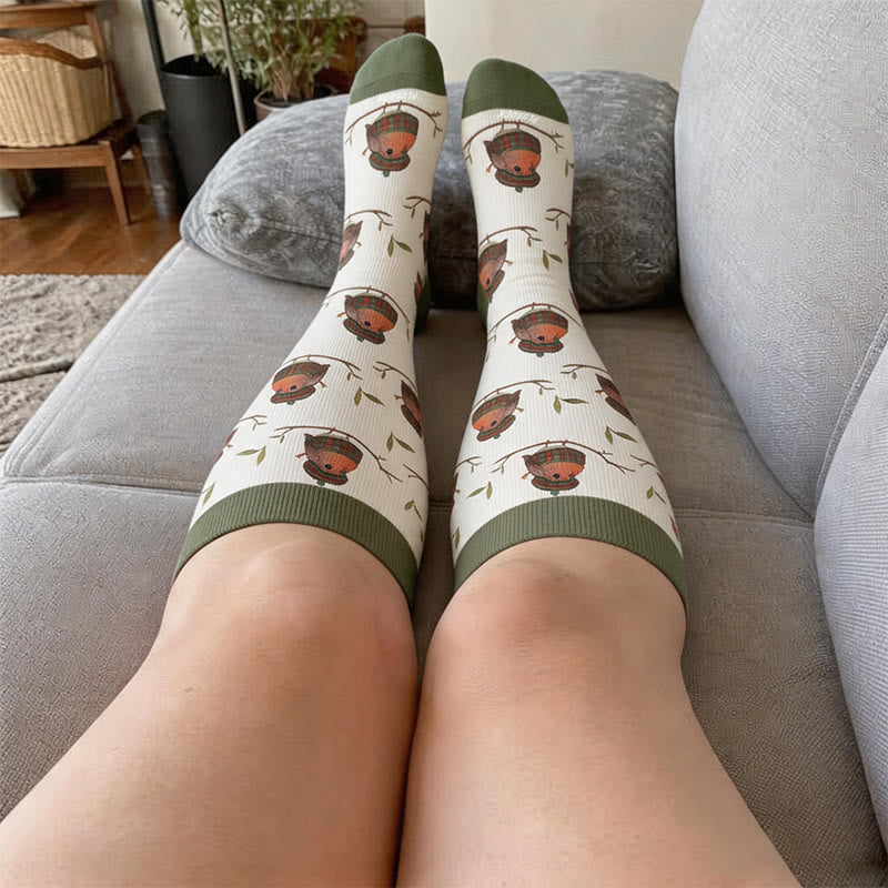Plusock Plus Size Autumn Animal Compression Socks - image 3