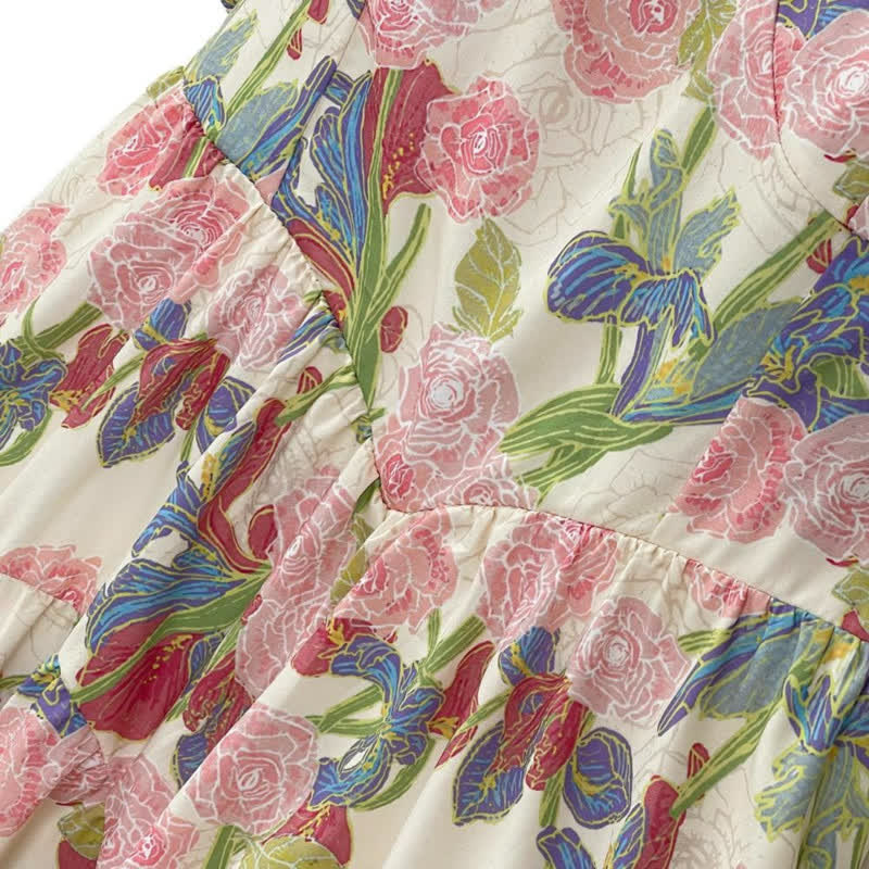Plusock Plus Size Floral Midi Dress - image 1