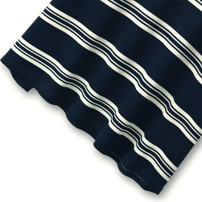 Plusock Contrast Stripe V-Neck Casual Comfort Blouse - image 4