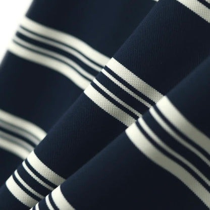 Plusock Contrast Stripe V-Neck Casual Comfort Blouse - image 2