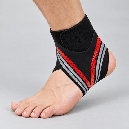 Plusock Breathable Knit Compression Ankle Brace - Orange - One Size - image 1