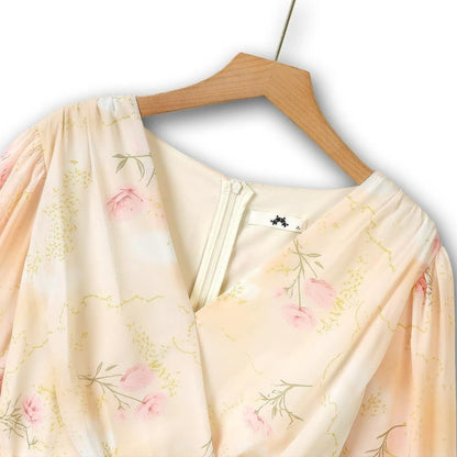 Plusock Romantic Floral Wrap Maxi Dress - image 2