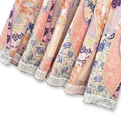 Plusock Vintage Patchwork Floral Midi Dress - image 3