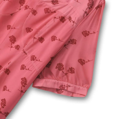 Plusock Vintage Floral Square Neck Midi Dress - image 2