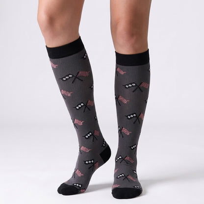 Plusock American Flag Compression Socks(6 Pairs) - Dark Grey - S/M - image 14