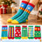 Plusock Festive Plush Plaid Quarter Socks (6 Pairs) - Multicolor - EU36-42(US3-8.5) - image 0