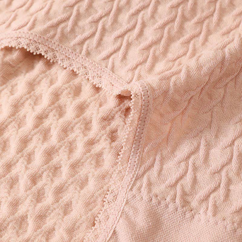 Plusock Plus Size High-Waisted Bow Tie Panty(5 Pairs) - image 6