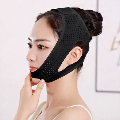 Plusock Breathable Sculpting Face Support Wrap - Black - One Size - image 1