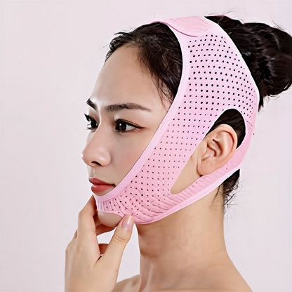 Plusock Breathable Sculpting Face Support Wrap - Pink - One Size - image 0