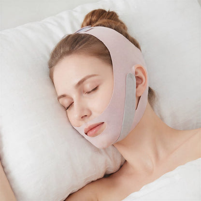Plusock Soft Adjustable V Line Face Support Wrap - Pink - One Size - image 0