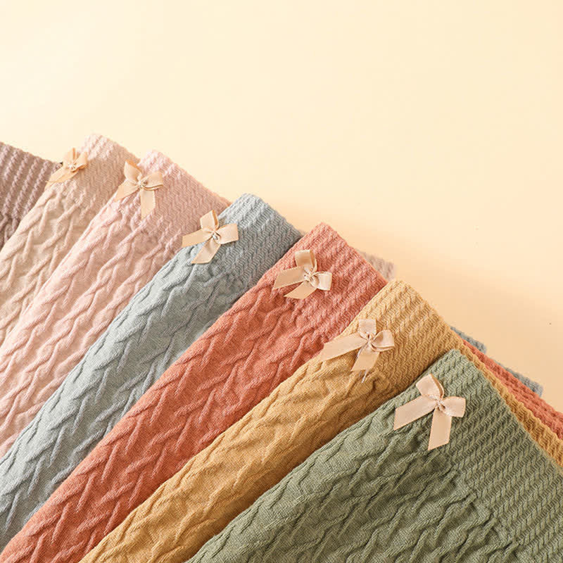 Plusock Plus Size High-Waisted Bow Tie Panty(5 Pairs) - image 3