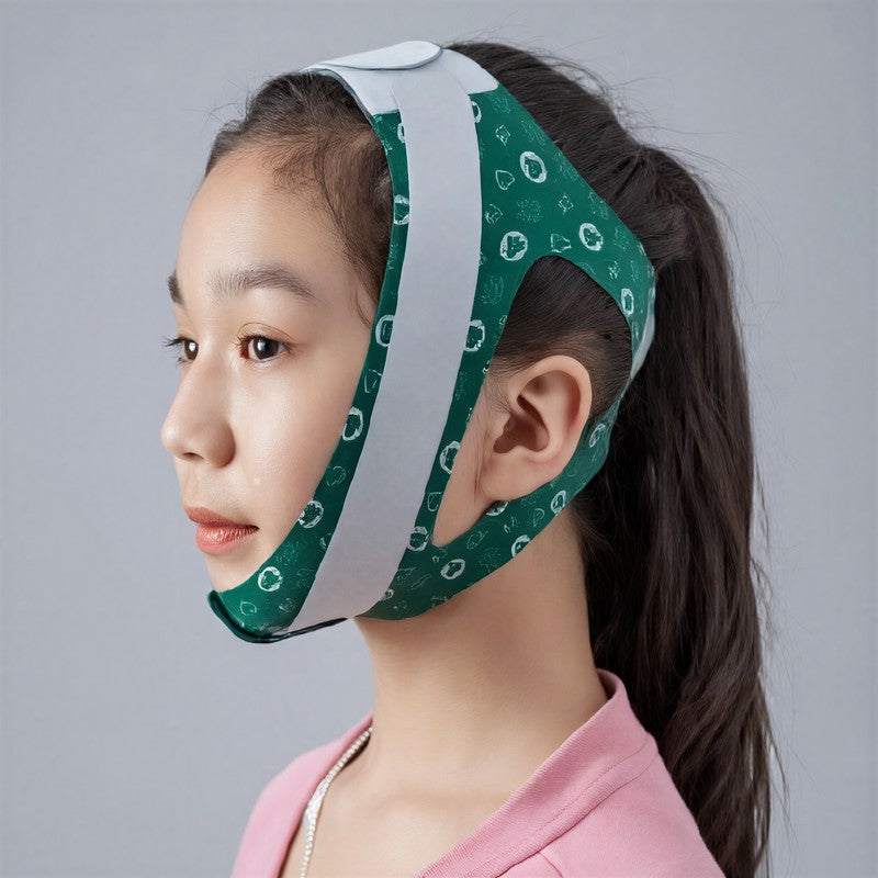 Plusock Soft Stretch Face Support Wrap - Green - One Size - image 3