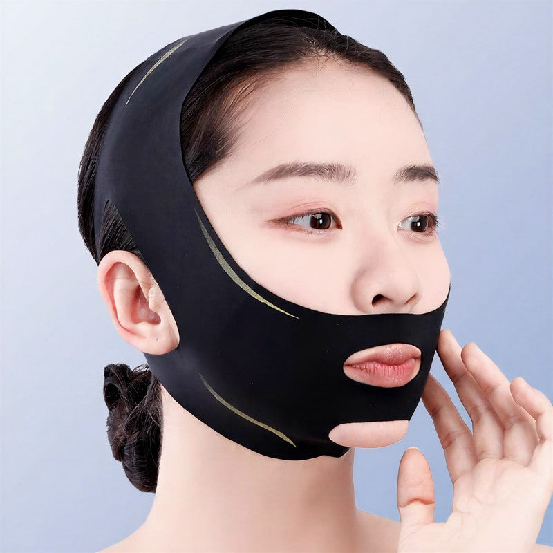 Plusock Sculpting Black Elastic Face Support Wrap - image 8