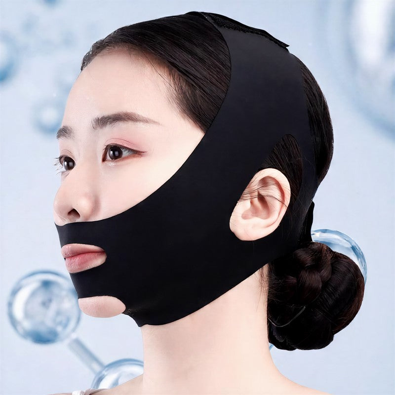 Plusock Sculpting Black Elastic Face Support Wrap - image 6