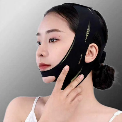 Plusock Sculpting Black Elastic Face Support Wrap - image 4