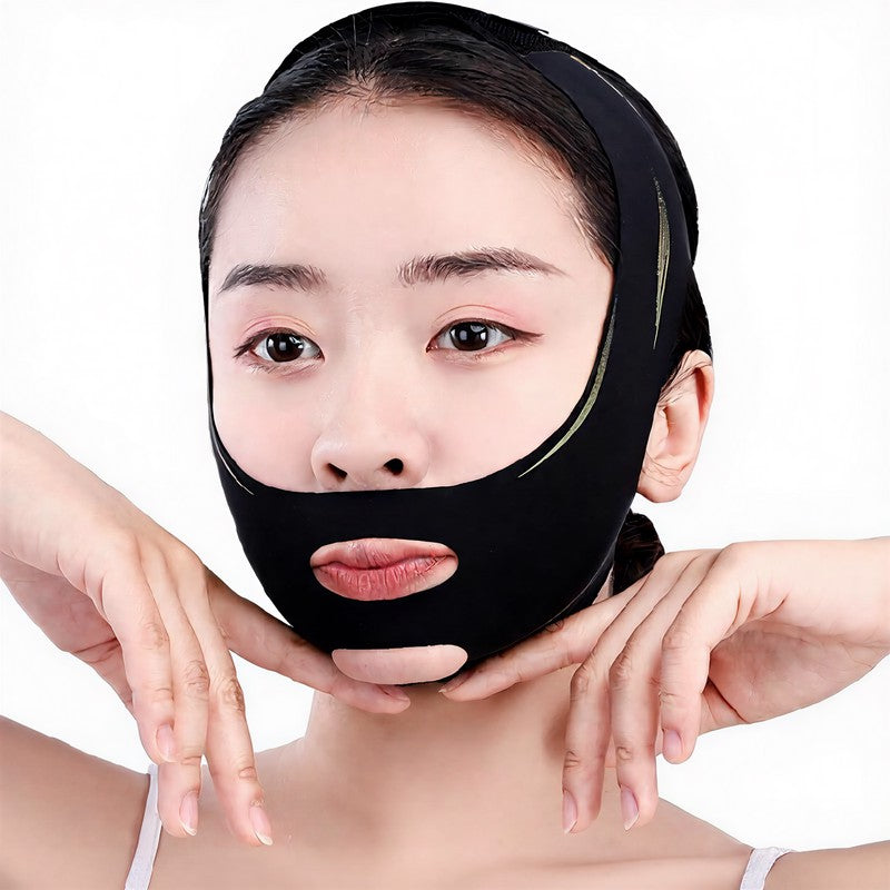 Plusock Sculpting Black Elastic Face Support Wrap - image 3