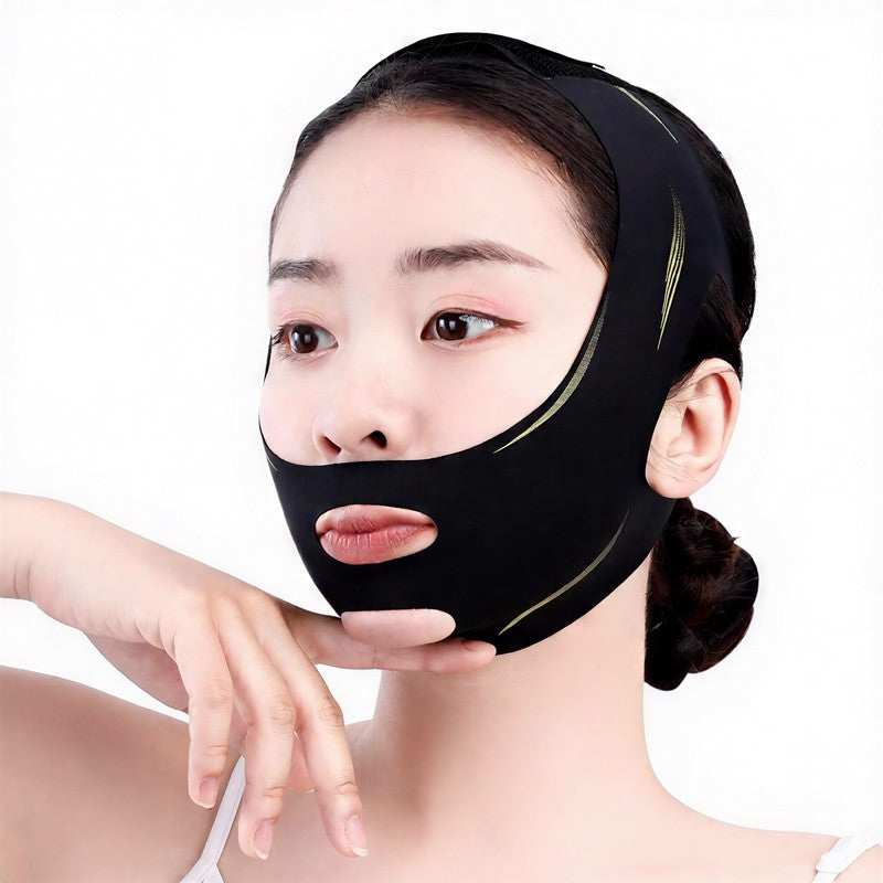 Plusock Sculpting Black Elastic Face Support Wrap - image 2