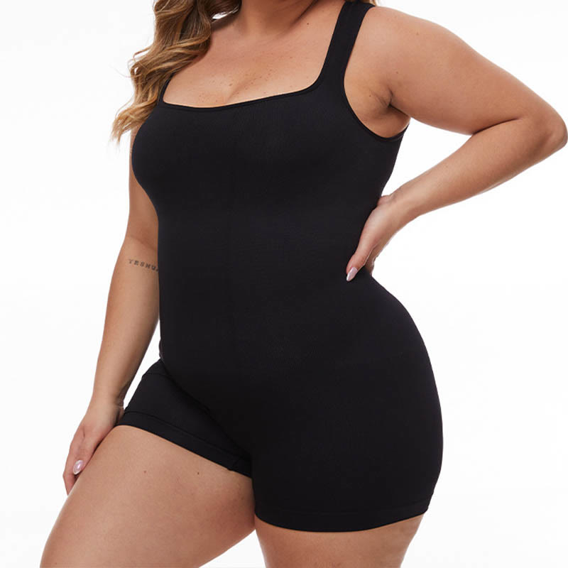 Plus Size Wide Shoulder Straps Bodysuits