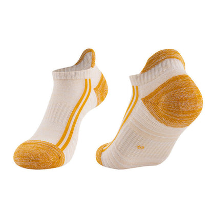 Color-Block Breathable Cotton Running Socks(6 Pairs)