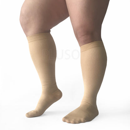 Plusock Solid Color Plus Size Compression Socks 2XL-7XL (3 Pairs) - image 7