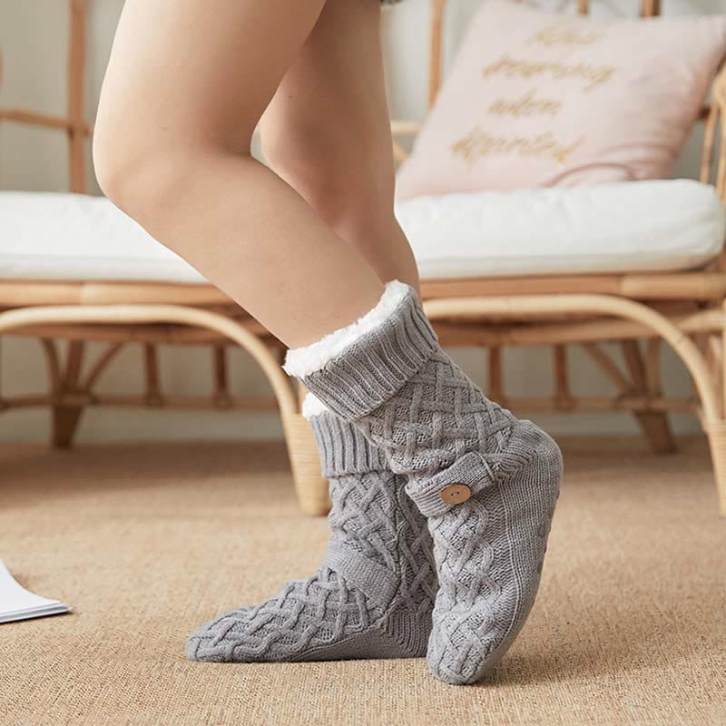 Plusock Christmas Wool Cozy Home Slipper Socks - image 3