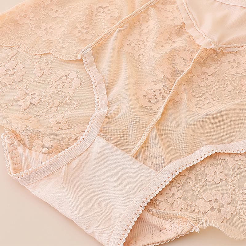 Plusock High-Waisted Floral Panty(5 Pairs) - image 3