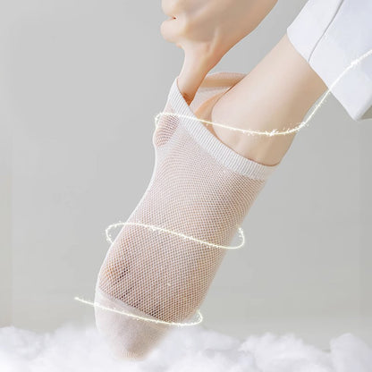 Plus Size Breathable Full Mesh Ankle Socks(7 Pairs)