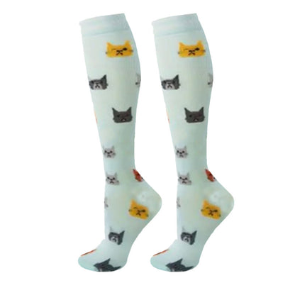 Fruit Coffee Patterns Compression Socks(6 Pairs)