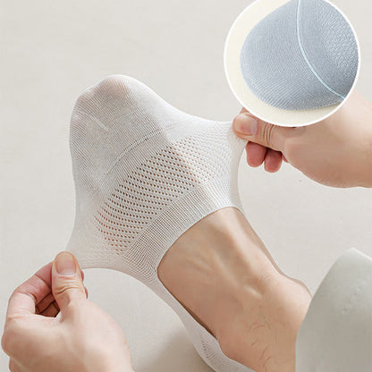 Plus Size Mesh Breathable No Show Socks(5 Pairs)