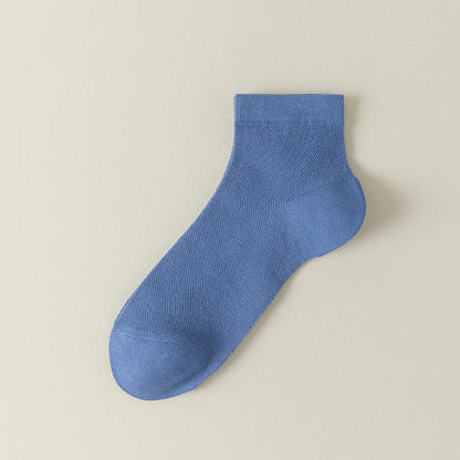Plus Size Mesh Breathable Sports Ankle Socks(7 Pairs)