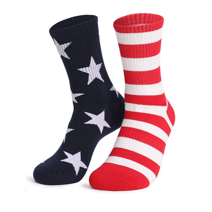 Plus Size American Flag Elements Quarter Socks(4 Pairs)