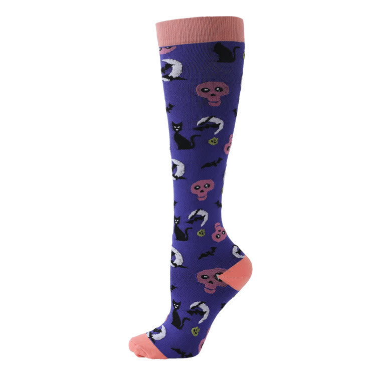 Plusock Halloween Funny Compression Socks(4 Pairs) - image 5