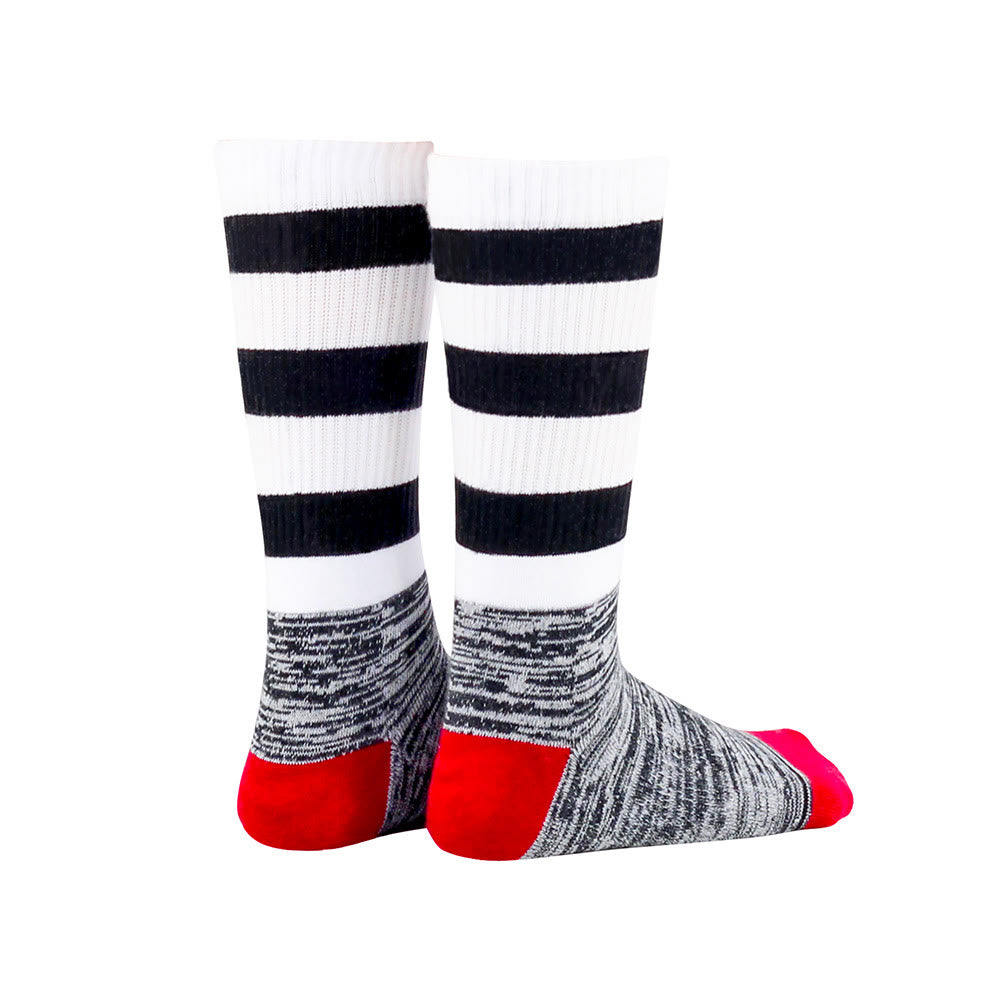 Plusock Black&White Stripes Knee High Cushioned Socks - image 5