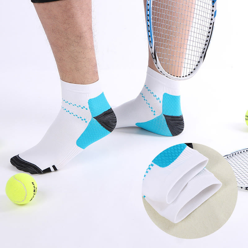 Plusock Elastic Sports Blue Ankle Compression Socks(7 Pairs) - image 1