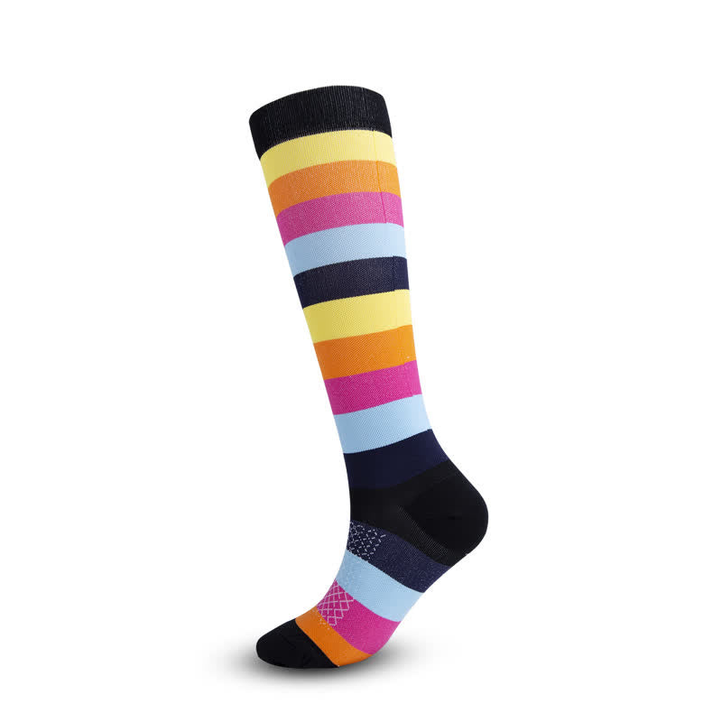 Plusock Colorful Puzzle Compression Socks(4 Pairs) - image 6