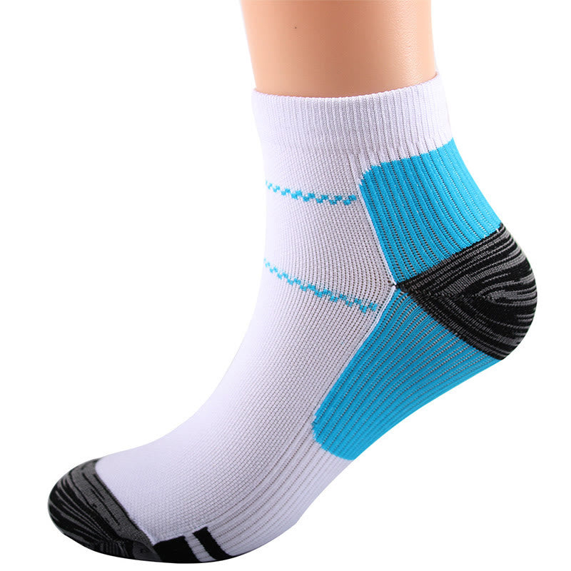 Plusock Elastic Sports Blue Ankle Compression Socks(7 Pairs) - Blue - L/XL - image 3