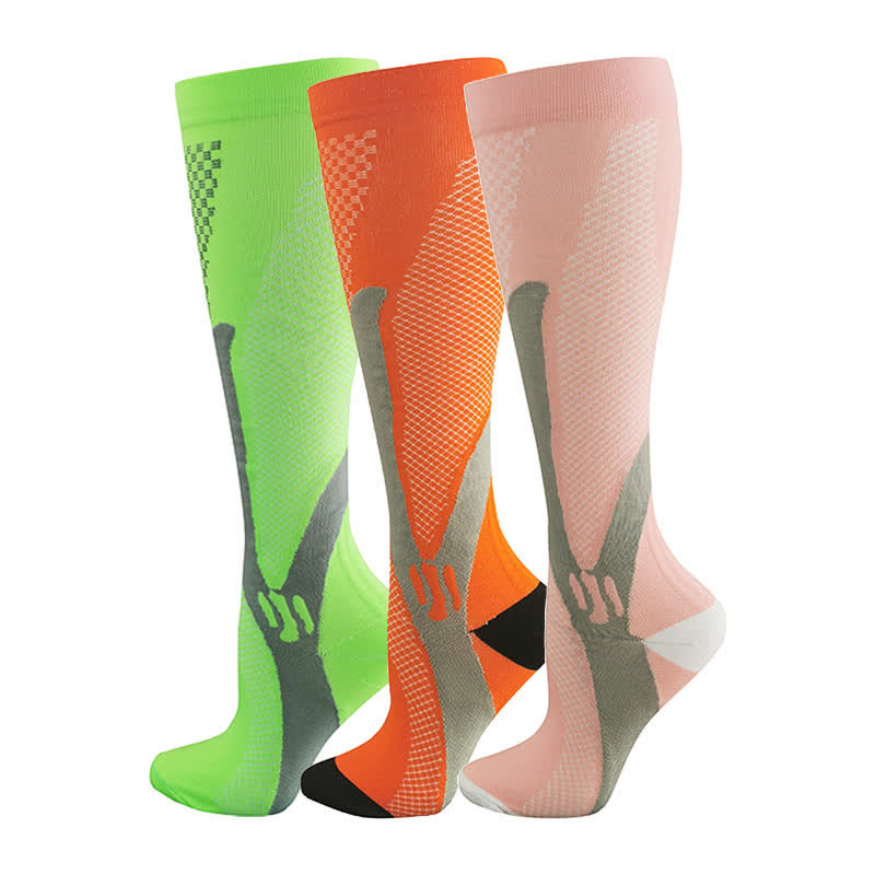 Plusock Sport Compression Socks(3 Pairs) - Multicolor(3 Pairs) - 2XL - image 0