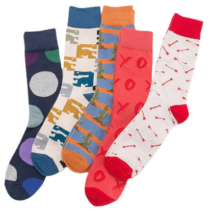 Plusock Plus Size Street Trend Quarter Socks(5 Pairs)