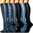 Plusock Blue Dots Compression Socks(6 Pairs)
