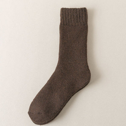 Plusock Plus Size Thickened Quarter Socks(5 Pairs) - Coffee - EU38-45(US5-11) - image 4