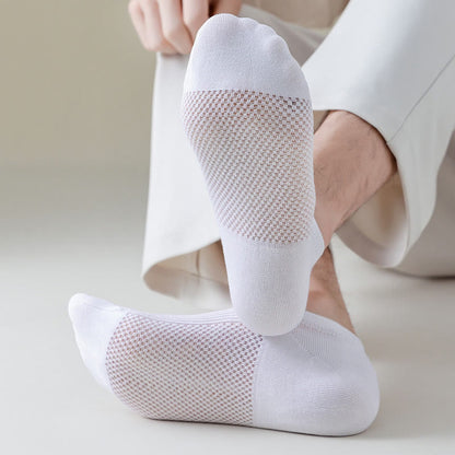 Plus Size Cotton Breathable No Show Socks(6 Pairs)