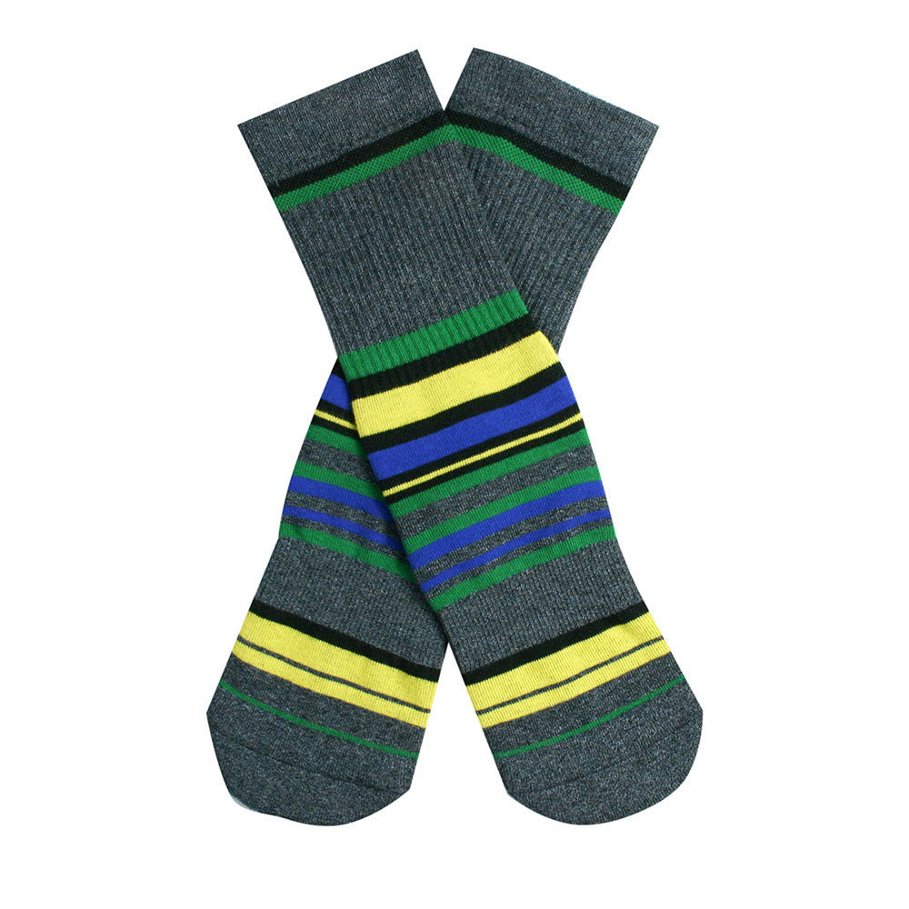 Plusock Dark Green Stripes Knee High Cushioned Socks - image 8