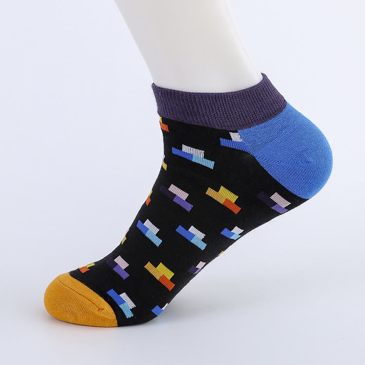 Plusock Puzzle Ankle Socks(5 Pairs) - image 3