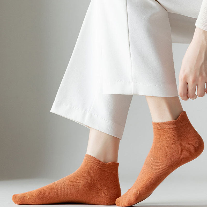 Plus Size Mesh Four Seasons Ankle Socks(10 Pairs)
