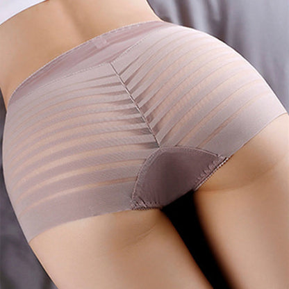 Plus Size High-Waisted Hollow Panty(5 Pairs)