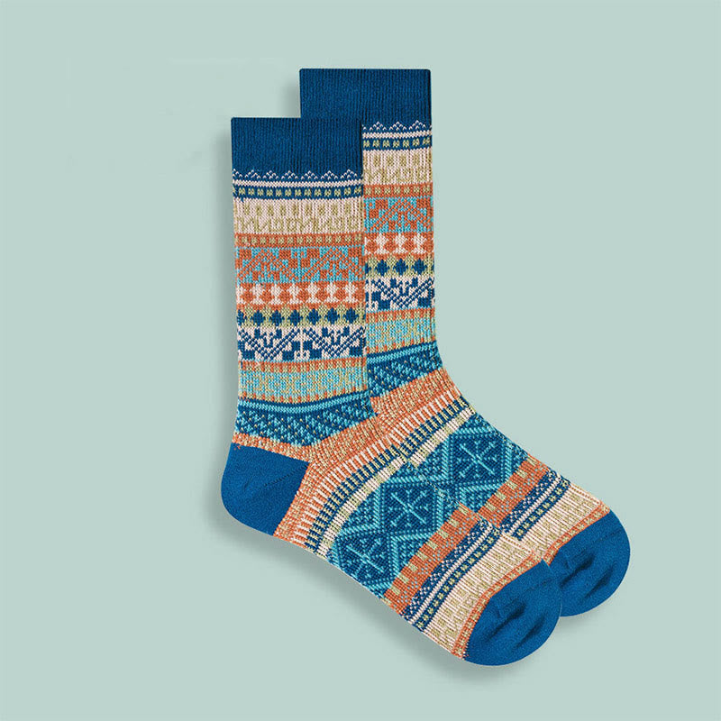 Plusock Retro Soft Cotton Quarter Socks(10 Pairs) - Royal Blue - EU37-43(US4-9) - image 9